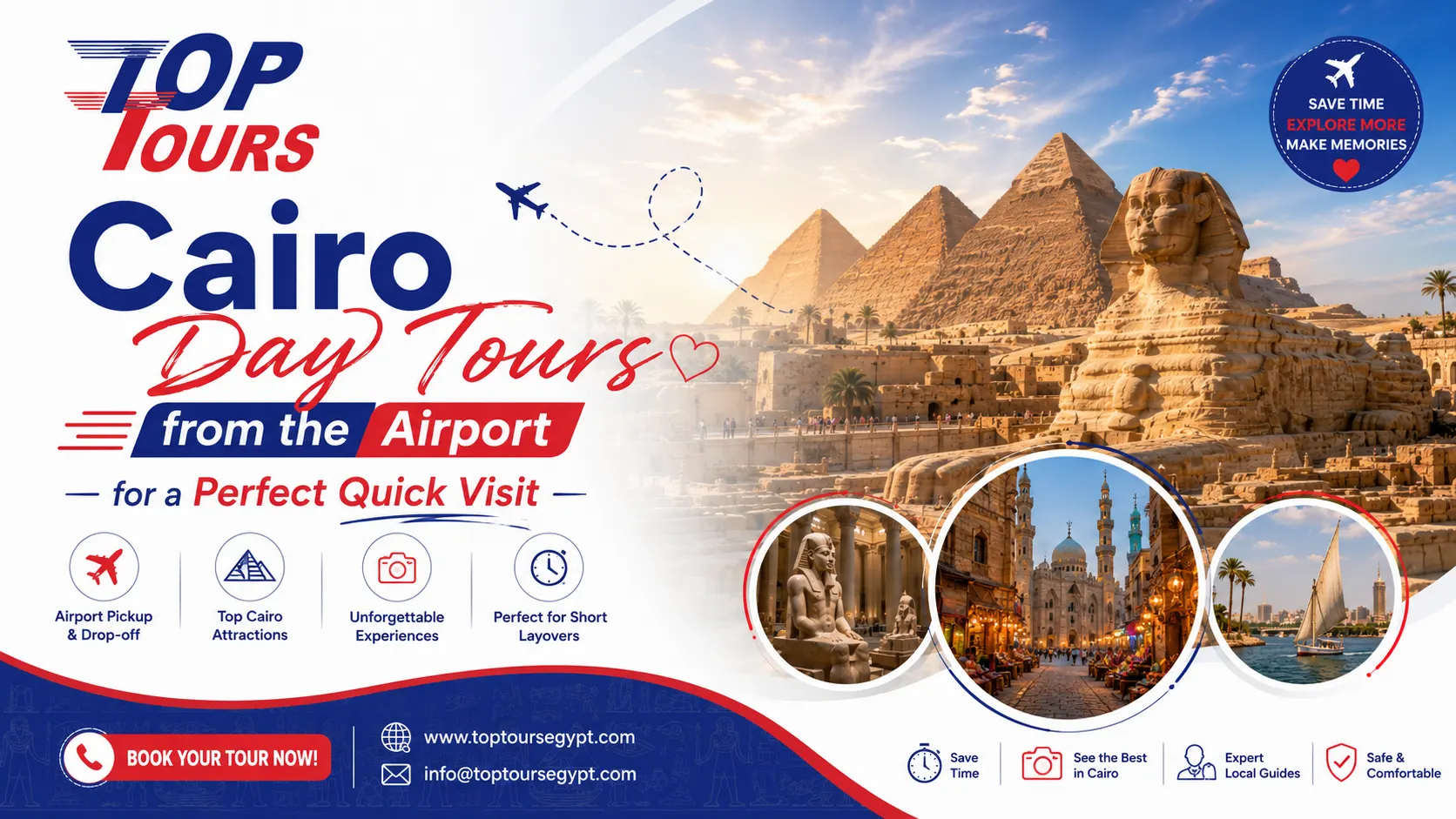 Cairo Day Tours from the Airport for a Perfect Quick Visit