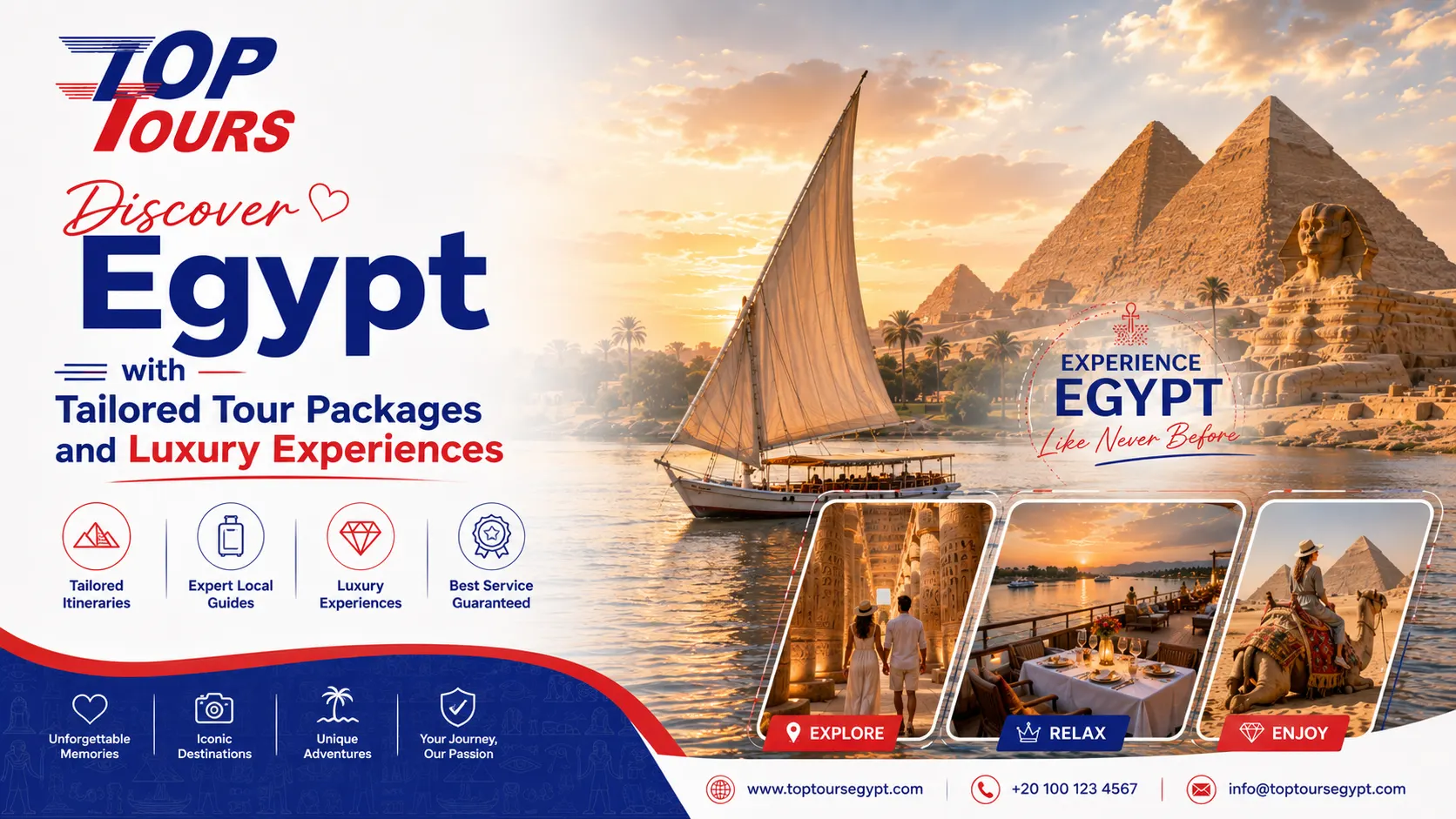 Discover Egypt with Tailored Tour Packages and Luxury Experiences