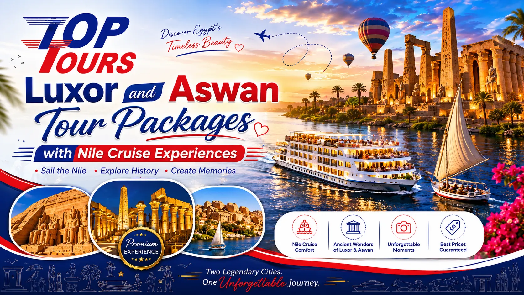 Luxor and Aswan Tour Packages with Nile Cruise Experiences